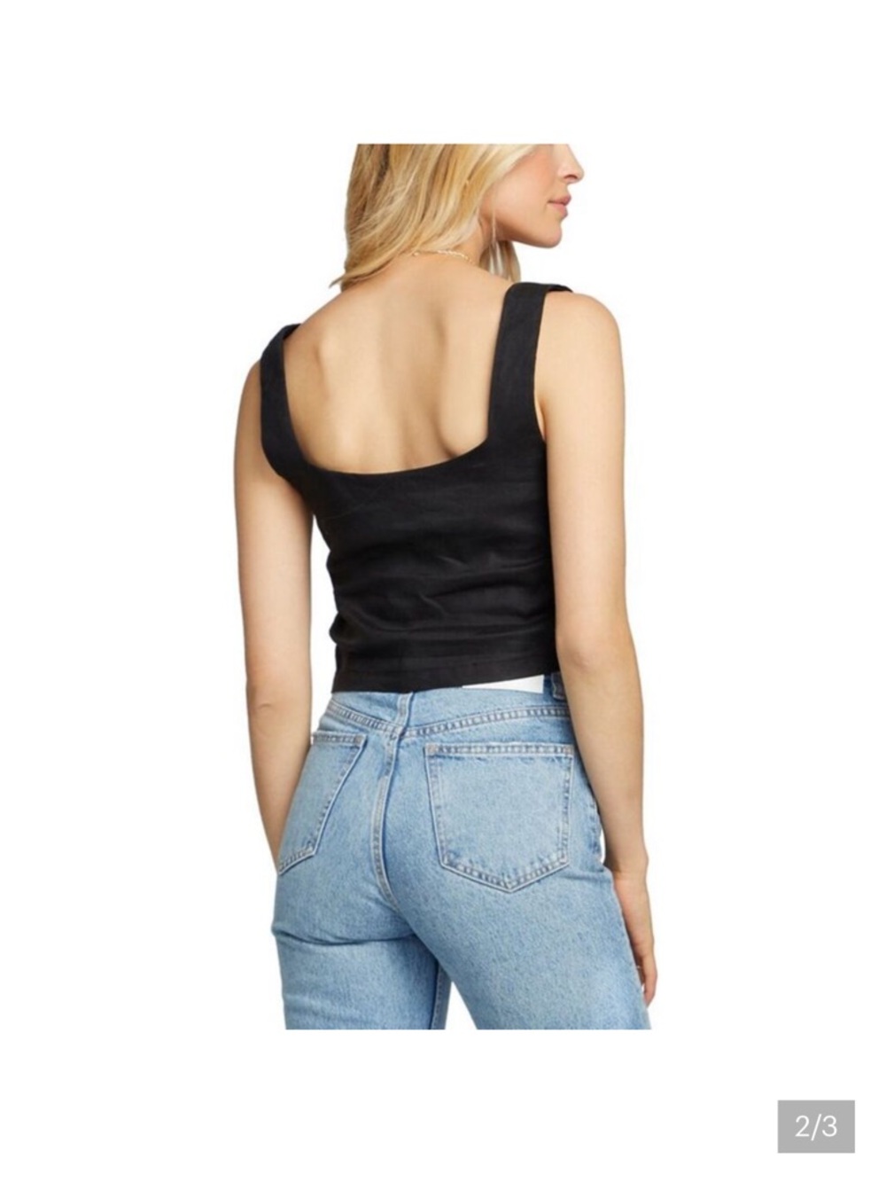 Saltwater Luxe black Linen-Blend
Tank - Picture 2 of 6
